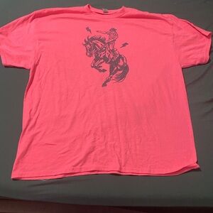 Gildan Bright Pink Graphic Tee